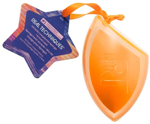 REAL TECHNIQUES Ed Lim HOLIDAYS: MCS Case Ornament - Esponja maquillaje acabado natural con estuche TECHNIQUE