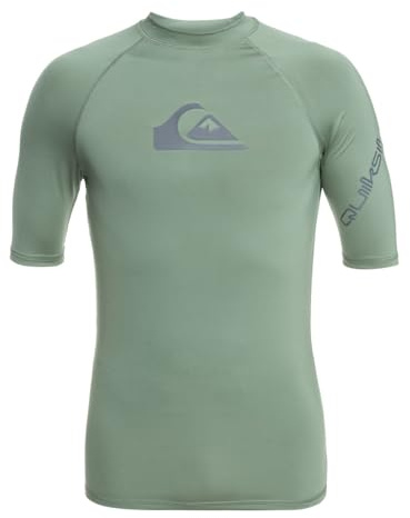 Quiksilver All Time - Kurzärmliger Rashguard mit UPF 50 für Männer Grün