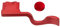 Impugnatura in metallo per il pollice per fotocamera digitale Fuji Fujifilm XT50 XT5 XT4 XT3 XT30 XT2 XT20 XT10 fotocamera digitale Hot Shoe Thumb Grip accessori (rosso)