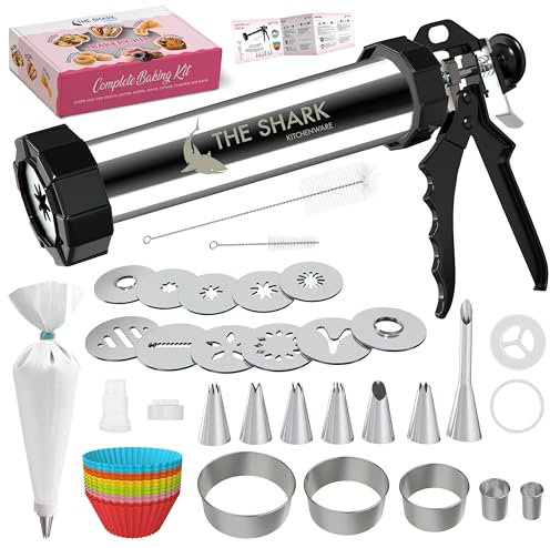 Churreras para Churros y Porras de Acero Inoxidable | Churrera | Maquina de Churros Casera | Boquillas Manga Pastelera Profesional Reutilizable | Moldes Reposteria para Galletas, Donuts