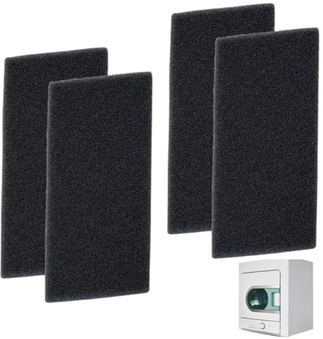 Pack de 4 Filtre pour sèche-linge, Filtre Seche Linge Compatible avec Bauknecht Privileg Whirlpool HX 481010354757, 225 x 107 x 8 mm Filtre pour Seche Linge à Pompe Chaleur et Séchoir à Condensation