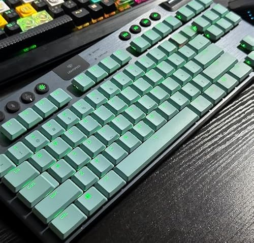 Teclas de repuesto para Logitech G913 G915 G913TKL G915TKL G813 G813TKL, teclas verdes Logitech