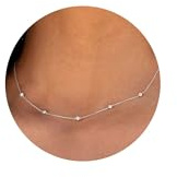 HANLI Collana Argento 925 Donna e Zirconi Cubici Anallergici Leggeri Trendy Gioielli di Moda per le Donne
