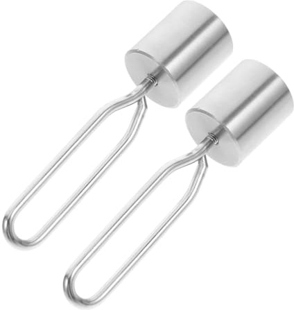 Yardwe 2 Piezas Contrapeso De Barbacoa De Bloque De Peso para Asador Varilla De Asador Peso De Equilibrio Accesorio para Exteriores para Parrilla Pesas Estabilizadoras para Barbacoa