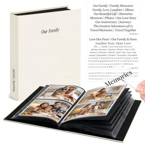 Vienrose Álbum Familiar 10x15 200 Bolsillos DIY Beige