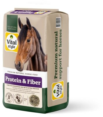 Vitalstyle Hästmat råfoder Protein & Fiber 15 kg