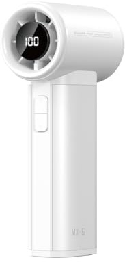 Sowmow 4500mAh Powerful Mini Turbo Fan - 100 Speed Touch Control Portable Handheld High Speed Rechargeable Small Pocket Design Personal Travel Essentials for Indoor and Outdoor-Silver