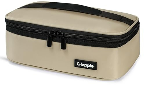 Gloppie Borsa Frigo Piccola Riutilizzabile Borsa Termica per Farmaci & Medicinali, Ultra Resistente Borsetta Portapranzo da Ufficio, Cachi