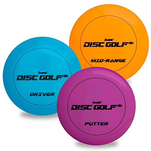 Franklin Sports Unisex Erwachsene Orange/Blau/Pink Ultimate Flying Discs Mid-Range Putter Discs enthalten – alle Altersgruppen US