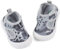 LACOFIA Zapatos Primeros Pasos Bebé Niño Zapatillas de Deporte Infantil Calzado Bebé Transpirables con Suela Goma Antideslizante Gris 21(CN 19)