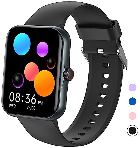 Smartwatch Kinder, 1.83 HD Voll Touchscreen Fitnessuhr, IP68 wasserdichter Kinder Fitness Aktivitäts Uhr, Schrittzähler, Wecker, 37 Sportmodi, Kinderuhr Telefon für Jungen Mädche Teenager (Schwarz)