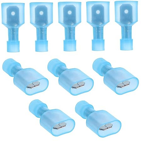 Healvian 150 Stück Terminal Nylon-stecker Spatenklemme Spleißen Männlicher Trennen Stecker Trennen Weibliche Männliche Kabelschuhe Nylon-isolierter Verbinder Crimpen