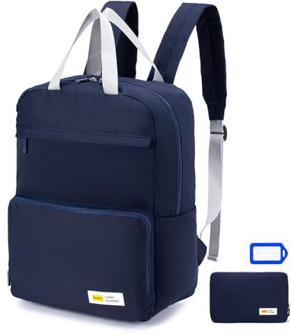 SPAHER Plegable Mochila Viaje Cabina Avion 40x30x15cm British Airways Mochila de Viaje para Mujer Mochila Pequeña Mochila de Senderismo para Deporte al Aire Libre Mochila Informal para la Escuela