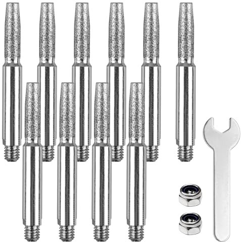 Affûteuse De Chaîne De Tronçonneuse, 10 Pièces Aiguiseur De Chaîne De Tronçonneuse, Affuteur Chaine Tronçonneuse 4,8 mm, Affûteur De Chaîne, Affutage Chaine De Tronconneuse, Affûteur De Tronçonneuse