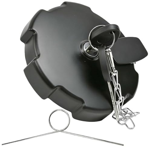 ZXBBTZ Tapa del Depósito de Combustible 80mm, Tapón Gasolina con 2 Llaves y Cadena + 1 Gancho, Tapa Depósito Gasoil para MAN TGA TGX TGS Actros Atego Volvo, Tapón del Tanque de Combustible para Camion