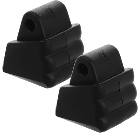 FUNNETOYU Tope de Freno para Patines en Línea y Quad, 2 Piezas Negro de PVC Frenado Instantáneo y Reducción de Ruido para Mayor Seguridad