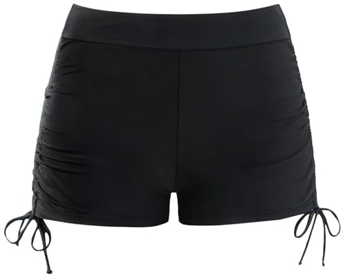 Short de Bains D'Ete Enfant Fille Elastique Short Maillot de Bain Natation pour Plage Shorty Sport Sportswear Baignade Vacances 5-14 Ans