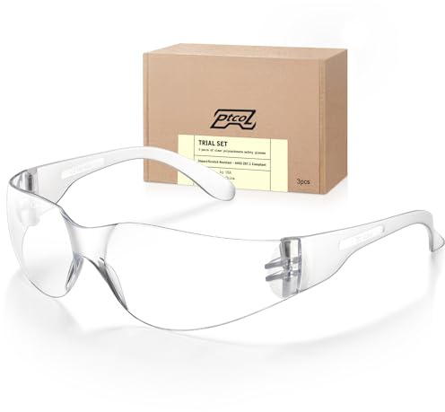 112 Pack Safety Glasses Crystal Clear (Bulk Pack of 24+4) Unisex Anti-Scratch Protective Goggles Impact Resistant Lens Eyewear with ANSI Z87.1 Certified for Construction, Shooting and Laboratory
