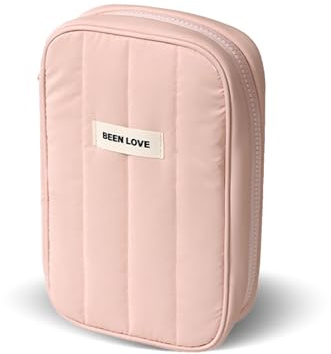 Sahunfri Borsa organizer per cavi, impermeabile, da viaggio, per cavi elettronici, antiscivolo, resistente all'usura, borsa per accessori da viaggio (rosa)