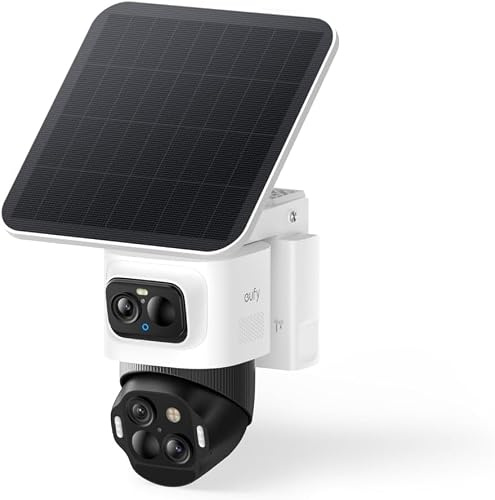 eufy Security eufyCam S4, Trippelobjektiv & 4K-utomhusövervakningskamera