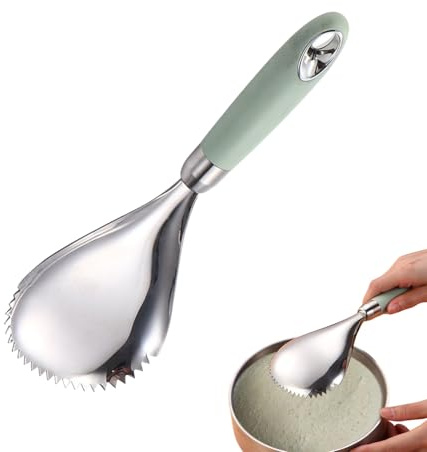 Diskmaskinssäker glasskopa – rostfritt stål slev för glass, multifunktionell för matservering restaurang buffé Sundae förberedelse, för hushåll gastronomi bagare