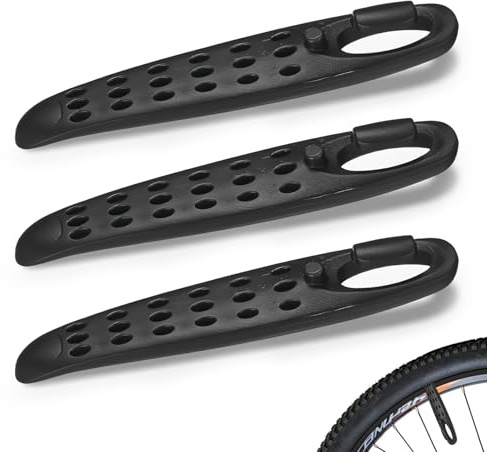 AzureRay Fahrrad Reifenheber Set – 3 stabile Reifenheber aus hochwertigem Kunststoff – praktisches Reifenmontage Werkzeug für Rennrad, E-Bike & Mountainbike – leicht & langlebig