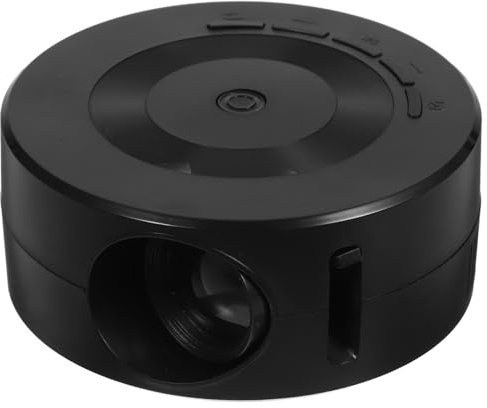 PAMINGONO Miniproyector Portátil para Movil Duplicación de Pantalla, Proyector de Viaje, Calibración Óptica, ABS y Componentes Electrónicos, Negro