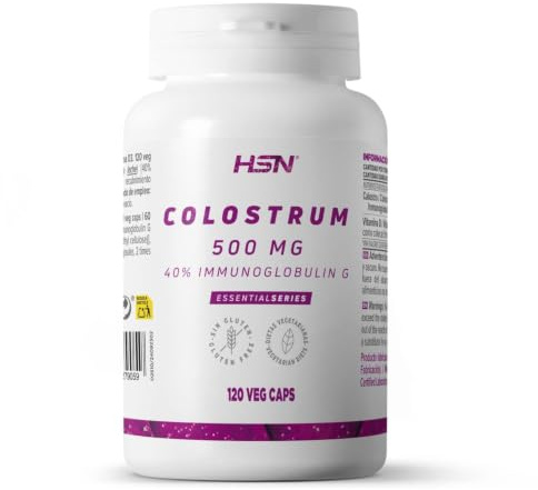 HSN Calostro 500mg (40% IgG) - 120 Cápsulas Vegetales