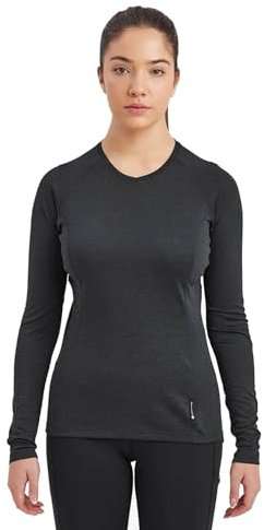 Montane Women's Dart Long Sleeve T-Shirt, Black, UK10