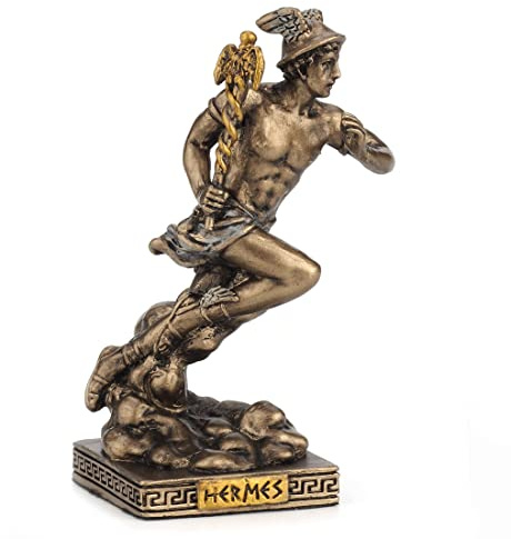 Veronese Design Greek Gods Miniature Figurine (Hermes, Bronze)