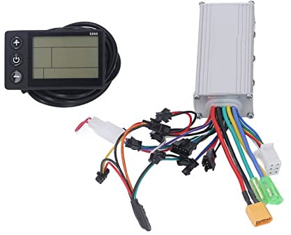 Dilwe Bike Controller LCD Display, S866 Meter Motor Brushless Controller mit LCD Display für Elektrofahrräder Scooter 500W 48V 60VDIY-Umbausätze
