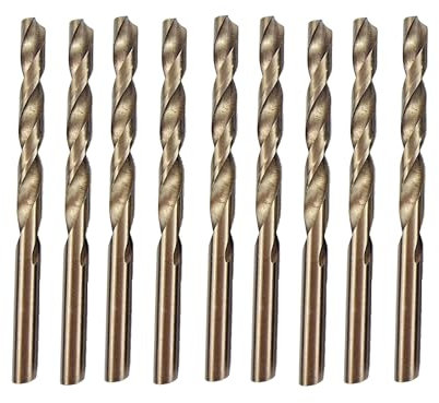 Generic 1-10MM 10 PCS MICRO HSS PRO TITANIUM COATED COBALT JOBBER STAINLESS STEEL DRILL BITS SET METAL WOOD PLASTIC UK (6mm)