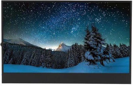 ASHATA Pantalla Táctil de Monitor Portátil de 13,3 Pulgadas, Pantalla Portátil FHD 1080P, Segunda Pantalla Externa IPS USB Tipo C con Altavoz Dual para Interruptor para PC Portátil