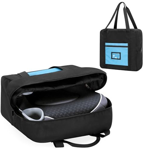 Teamoy Reisetasche Faltbar eines Sitzerhöhung Stuhl Kind für Flugzeug, Tasche eines sitzerhöhung Stuhl, Tasche eines Sitzkissen Kinder, schwarz
