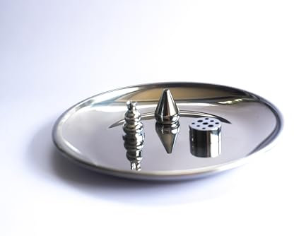 Räucherstäbchenhalter Silber 4-in-1 aus Edelstahl - Halter für Räucherstäbchen, Räucherkegel, Duftstäbchen, Spiralen & Weihrauch - Deko für Wohnzimmer, Büro, Meditation - Perfekt für Geschenkideen