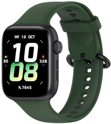 xhKJO Ersättningsremmar för Honor Watch 5 armband, silikon flipspänne klockarmband handledsrem, ersättning klockarmband armband armband för Honor Watch 5 klocktillbehör, average, Silikon, Ingen