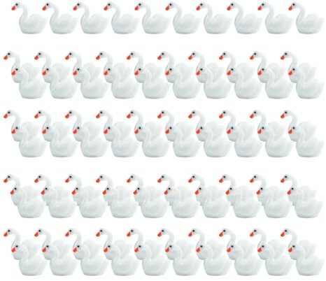 Chenxi Studio Paquete de 100 figuras de animales en miniatura, decoraciones de resina para paisajes de musgo y jardín, suministros de manualidades portátiles para decoración del hogar