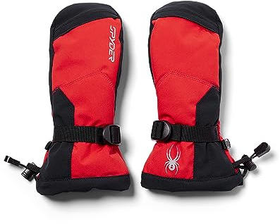 Spyder Jungen Jugend Finn Ski-Fäustlinge, Vulkan, Medium