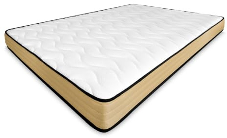 amuéblate online - Viskoelastische Matratze, wendbar, 80 x 180 cm, ideal für Ausziehbetten oder Etagenbetten, optimale Festigkeit und Komfort, milbendicht, antibakteriell und hypoallergen