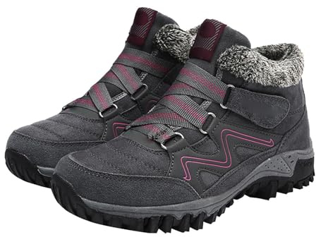 Stivaletti Invernali Uomo Donna Sportiva Caldo Foderati Scarpe Antinfortunistica Casual Militari Stivali Da Neve Imbottiti Impermeabili Stivaletti Trekking Lavoro Morbidi Scarponi Antiscivolo