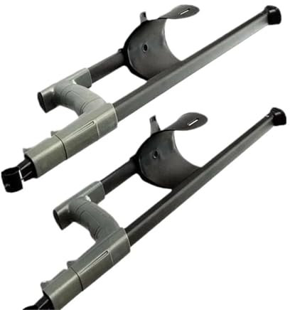 XFYESL professionelles Metalldetektor Metalldetektor-Zubehör, Teleskopstiel, dreiteiliger Universalstab, tragbarer Universalschaft mit Armlehne Detektor(2pcs)