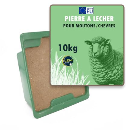 LEM Select Bloc à lécher minéral O 10kg pour Moutons et chèvres