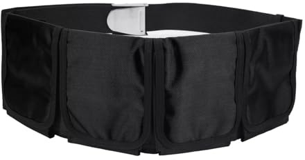REITINGE Cintura per pesi da tasca per immersioni Cintura regolabile con 4 tasche Accessori per immersioni per uomo Borse per pesi Cintura per pesi da immersione Cintura per pesi da immersione
