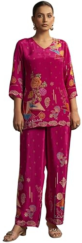 Pinkmint kurta set för kvinnor, ROSA, M
