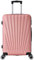 TROLLEY ADC - Valise Moyenne Soute 65x41x26 cm - Rigide, Légère 3 Kg - 65 litres - 4 Doubles Roues Silencieuses - Maniable, Pratique et Étanche - Collection Elegance - Rose Gold