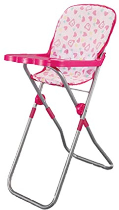 PW TOOLS Doll Stroller Playset, Doll Nursery Role Playset, 1 Piece Stroller, Swing, Rocking Chair, High Chair, Bed, Role Toys for Toddler Girls, Age 3+
