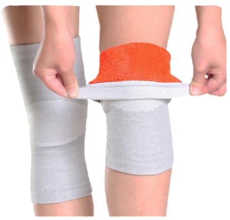 1 paio di scaldamuscoli invernali caldi per ginocchia con fodera termica, tutore terapeutico per ginocchia, sollievo dal dolore al ginocchio freddo da artrite, ginocchiera termica, protezione termica