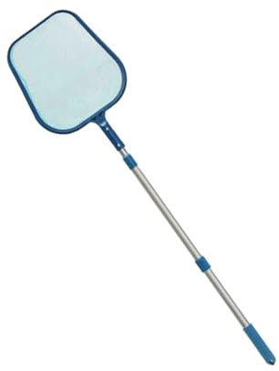 FONDOTIN Swimming Pool Cleaning Net Set Thickened Leaf Mesh Net with 120cm Telescopic Aluminium Pole Suitable for Pond and Fountain Efficient Debris Removal Lightweight Design