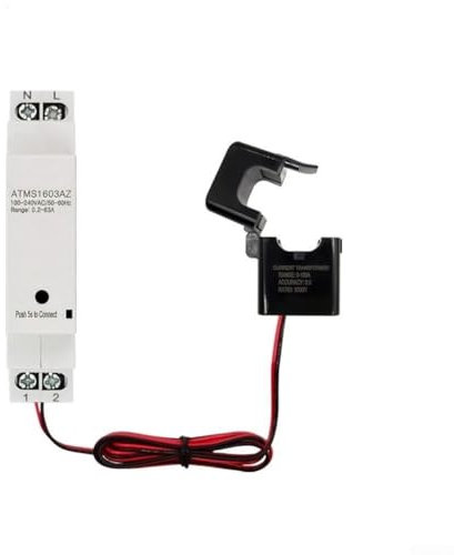 Oniissy For ZigBee Energy Meter Din Rail With Clamp Current Transformer,Din Rail WiFi Smart Energy Meter,Electricity meter