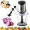 Mini Chopper 400W SUPERLEX 1.5L Mini Food Chopper Processor 2-Speeds, with Glass Bowl, Universal Chop with Stainless Steel Blades, Pro Detachable Design for Meats Vegetables Fruit Onion Garlic